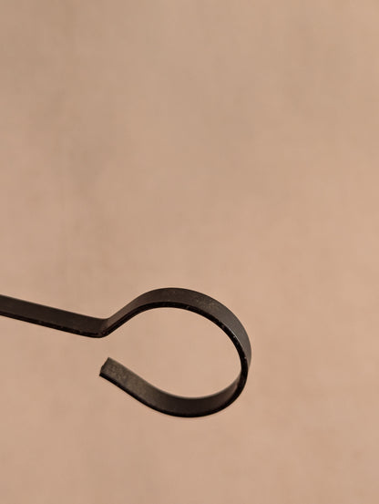 Black Ruffled Spiral Candle Snuffer