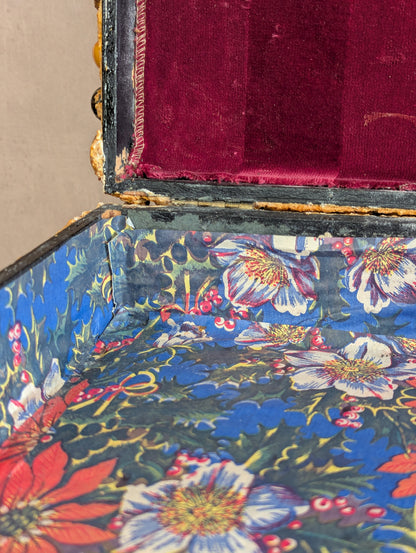 Large Victorian Shell Encrusted Storage Box