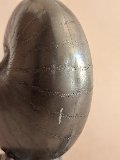 Pewter Nautilus Shell Spoon Warmer or Vase