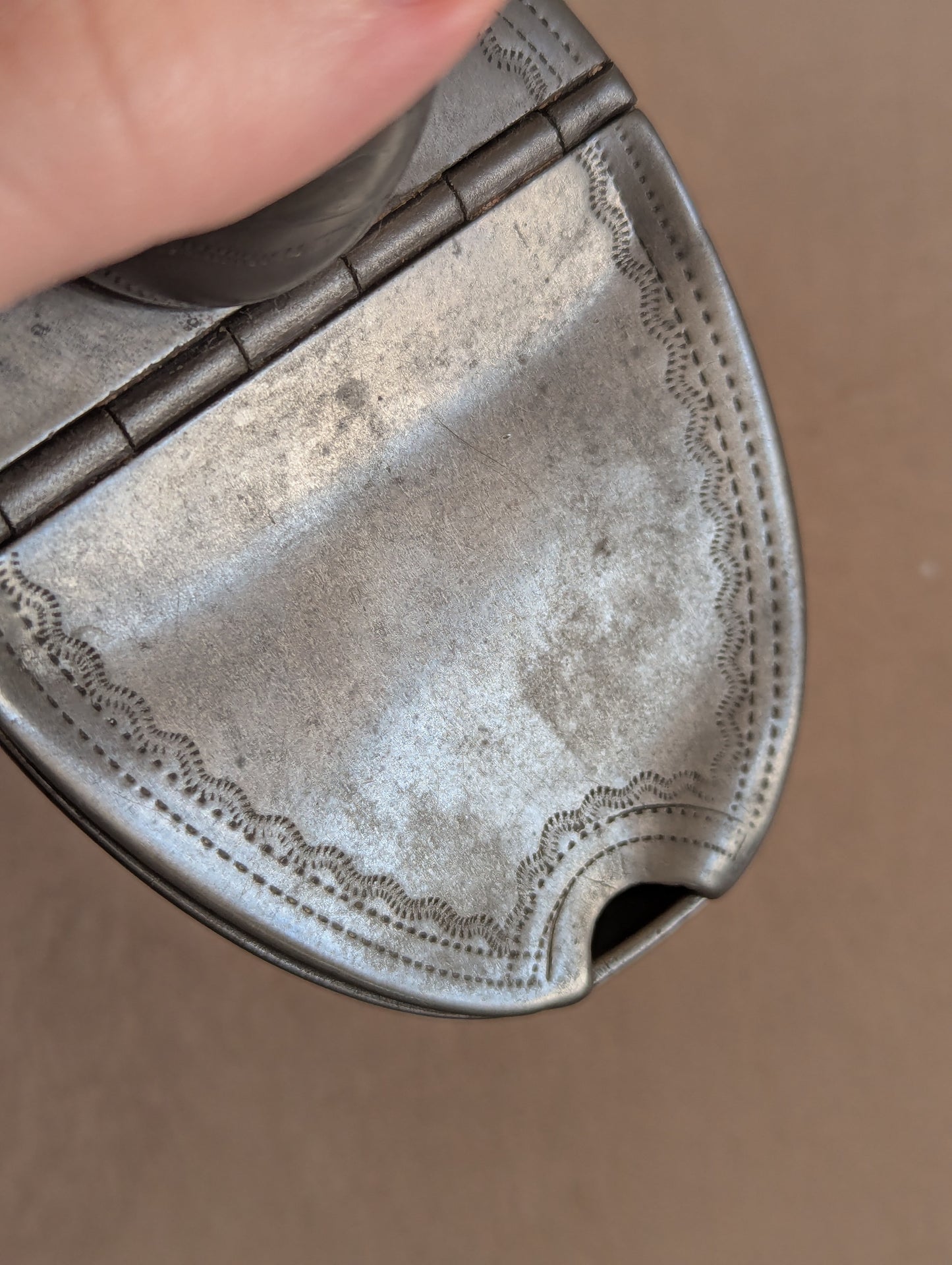 Pewter Nautilus Shell Spoon Warmer or Vase