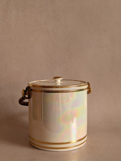 Devon Ware Fieldings Ceramic Lustre Biscuit Barrel