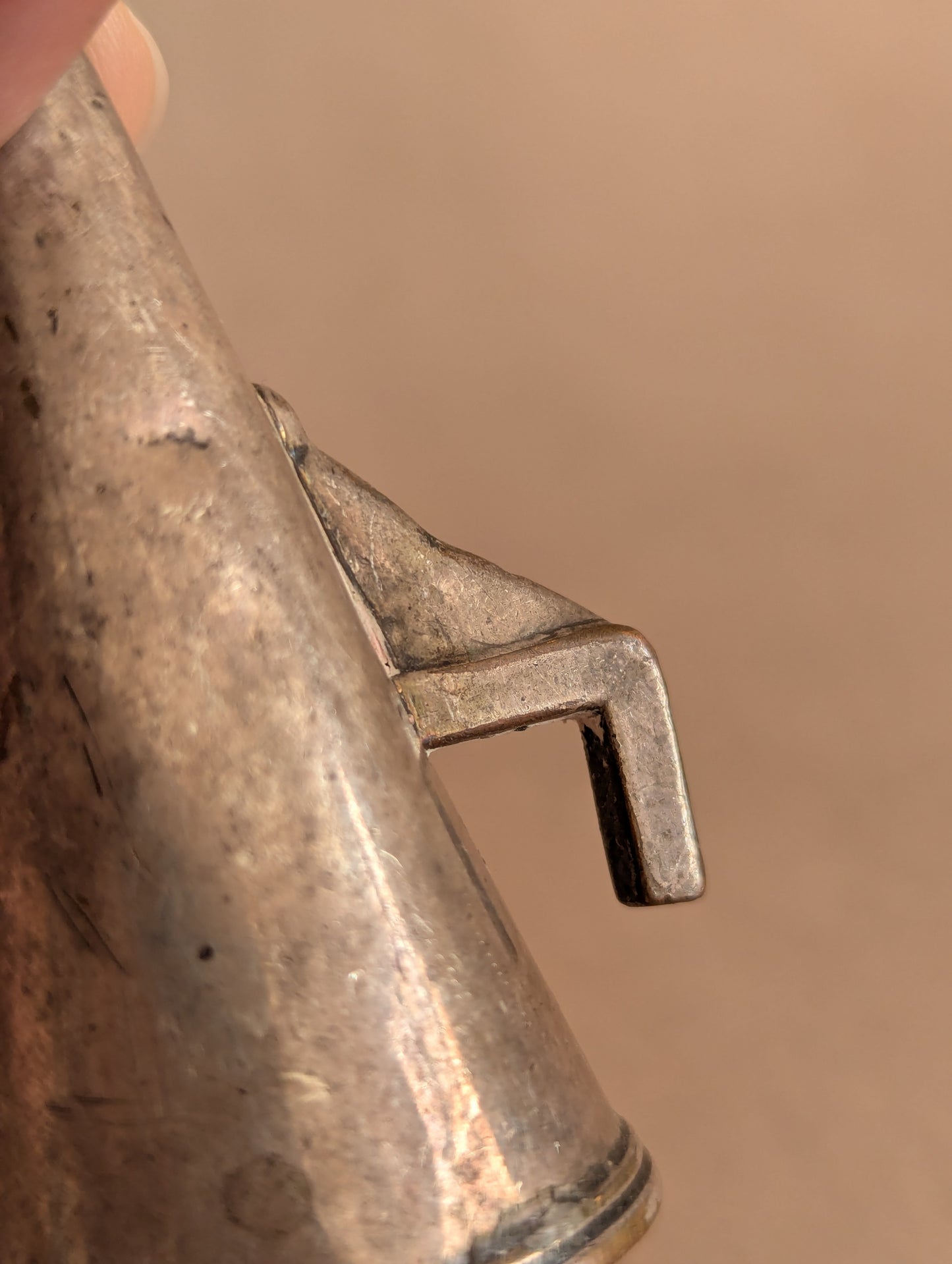 Antique Silver Tone Candle Snuffer No. 10