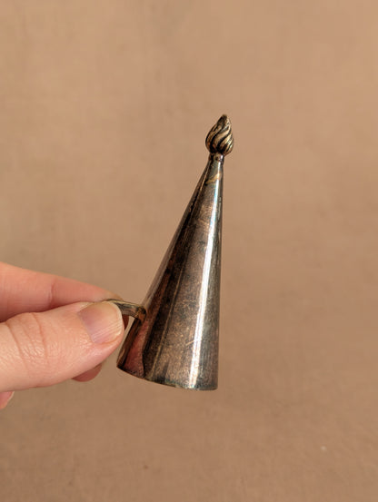 Antique Silver Tone Candle Snuffer No. 6