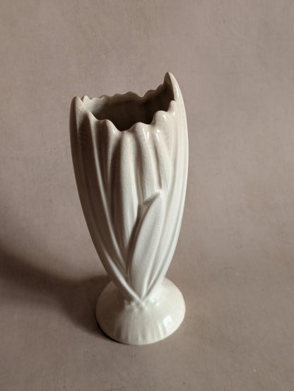 White Sylvac Tall Hyacinth Vase