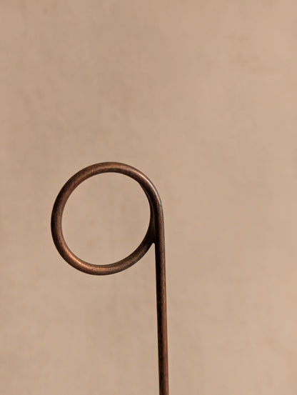 Standing Trumpet Short Bronze Candle Snuffer