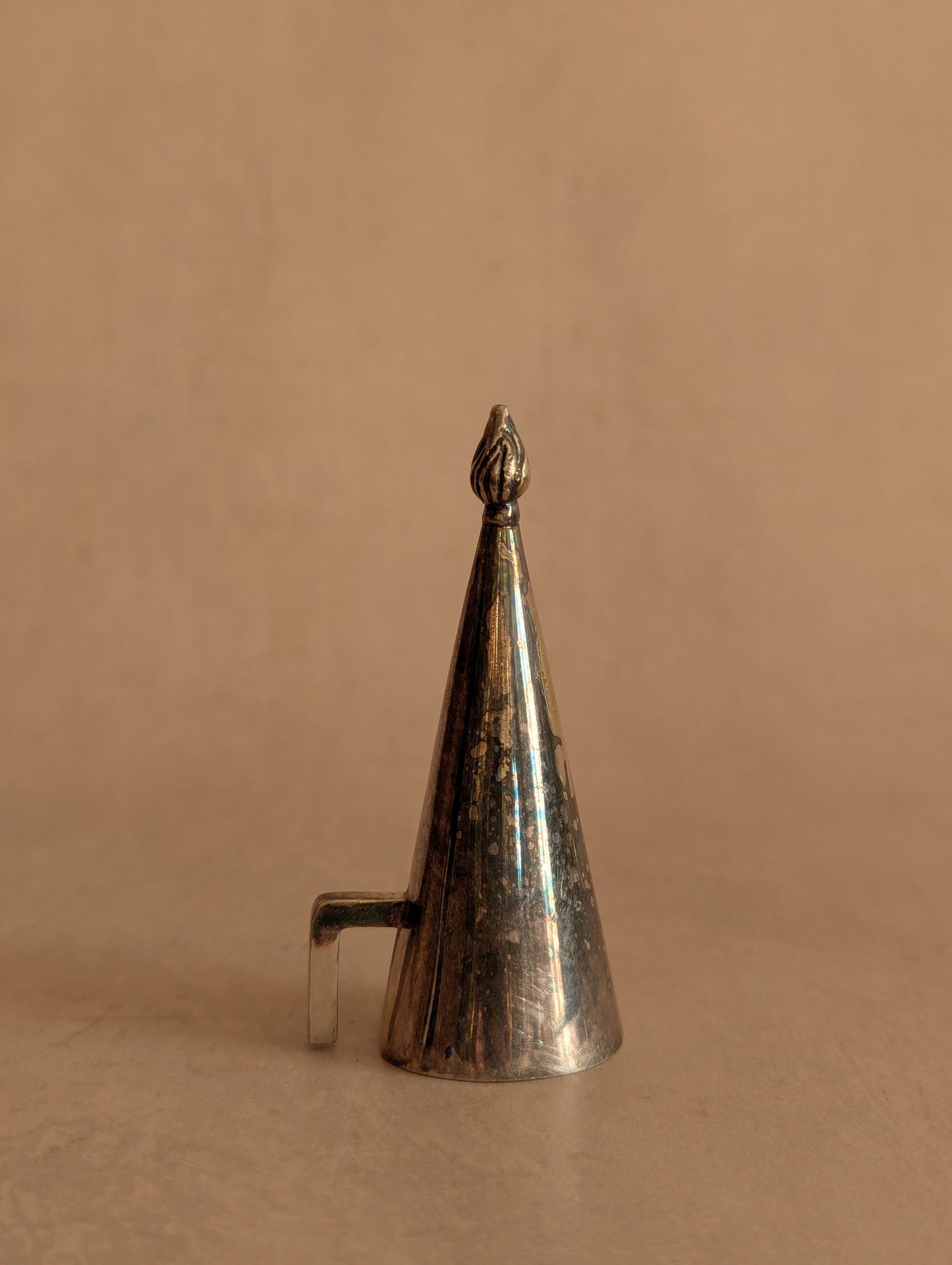 Antique Silver Tone Candle Snuffer No. 9