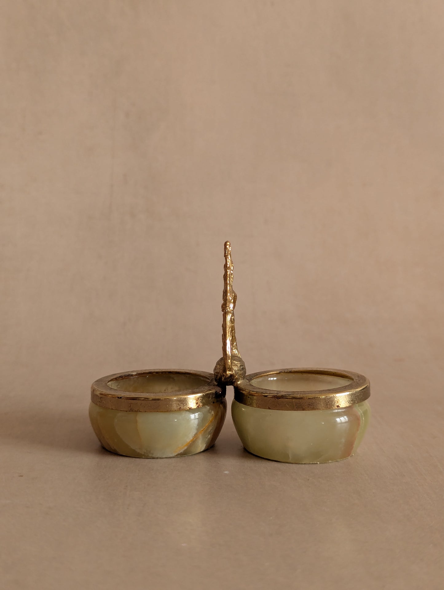 Miniature Onyx Swan Condiment Dish