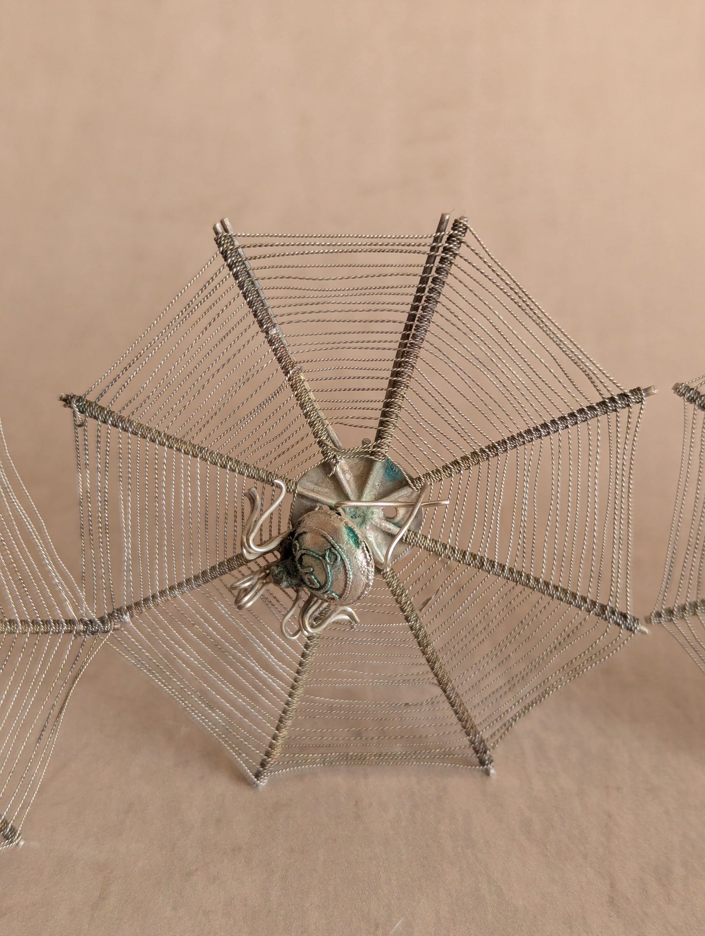 Victorian Spiderweb Place Card Menu Holders, Set of Four