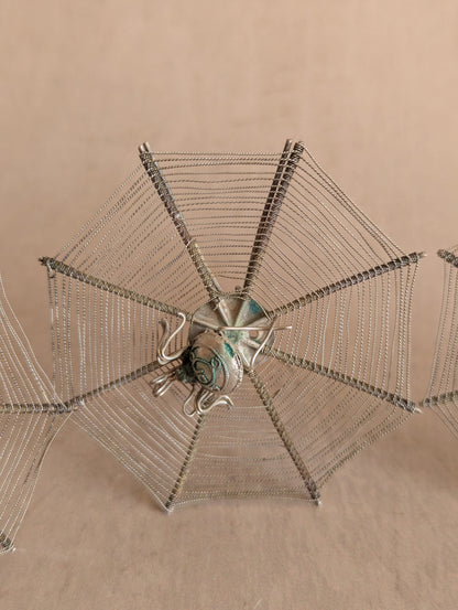 Victorian Spiderweb Place Card Menu Holders, Set of Four