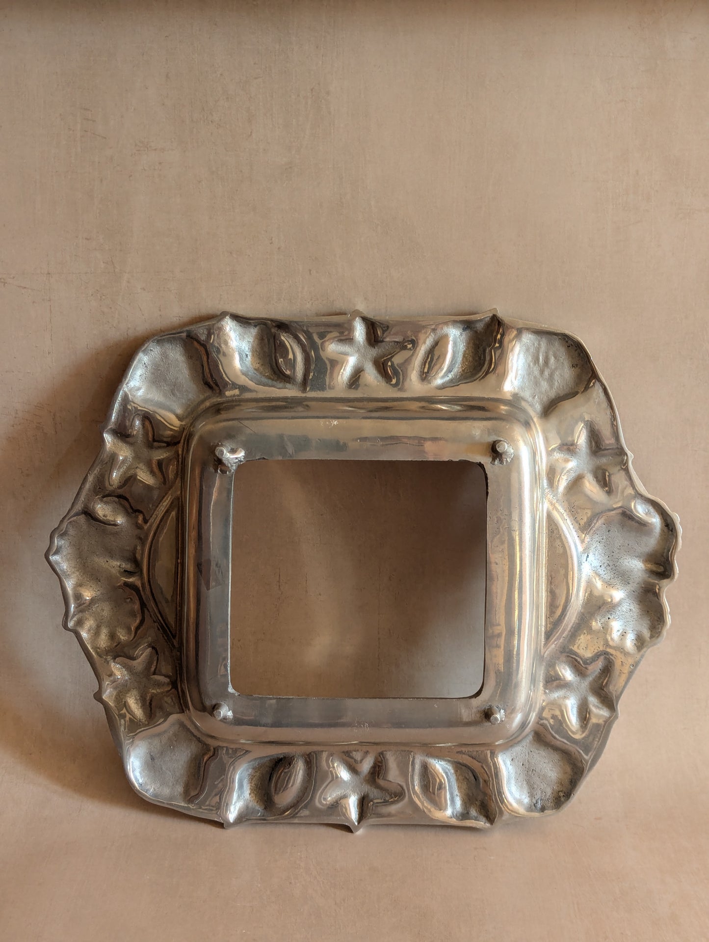 Mexican Aluminum Nautical Seahorse Serving Tray