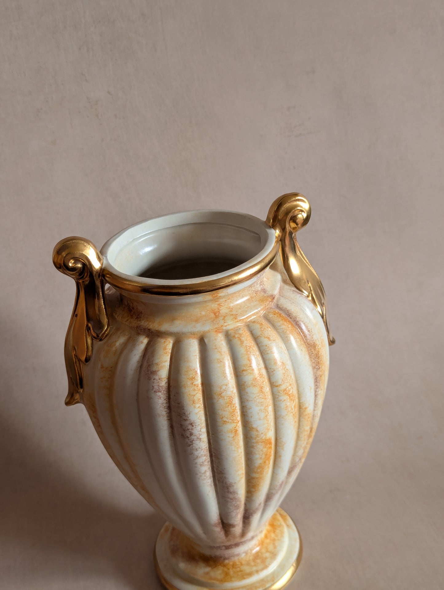 Ceramic Neoclassical Greco-Roman Goddess Vase