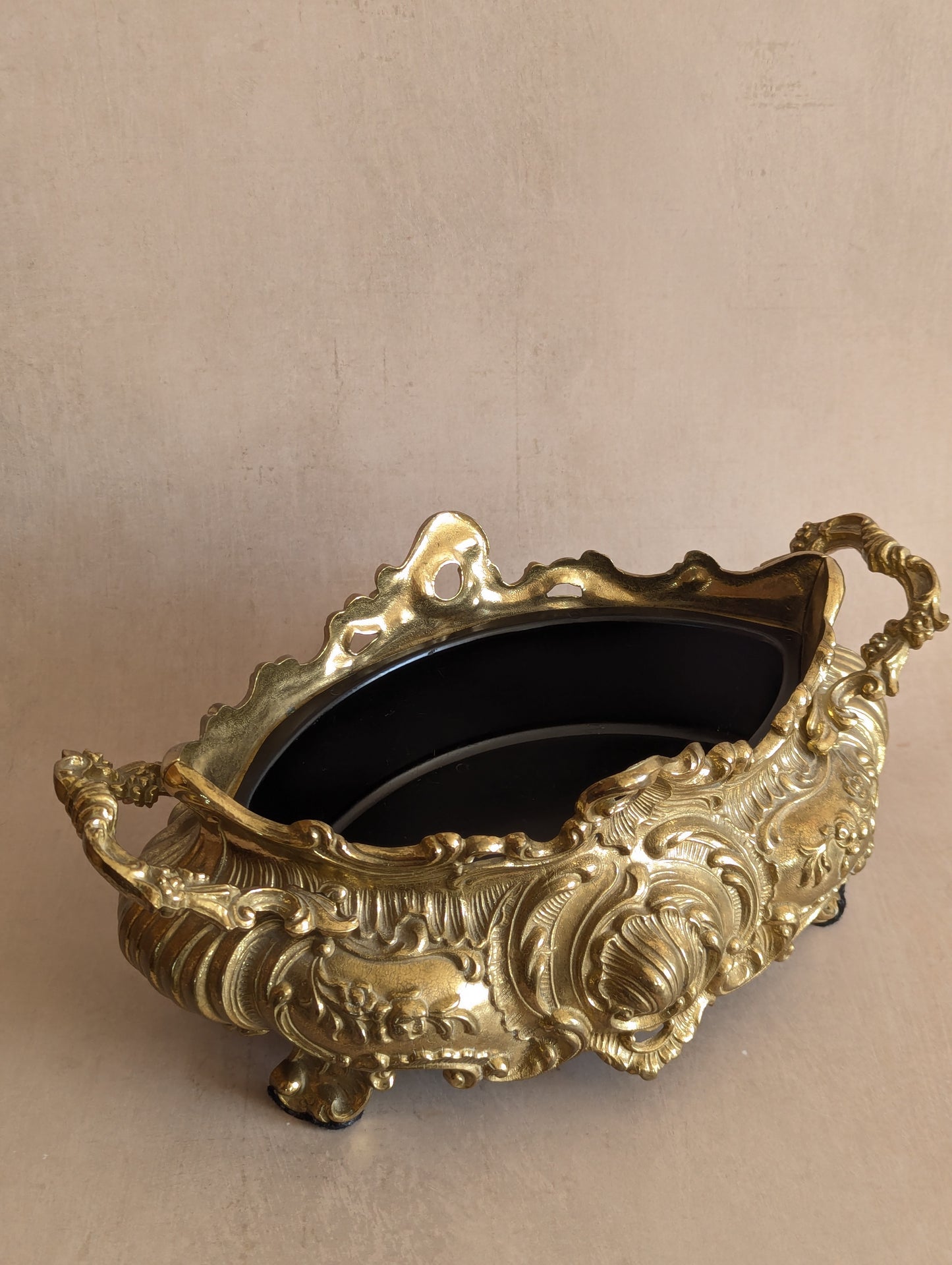 Gilt French Revival Rococo Jardiniere Planter