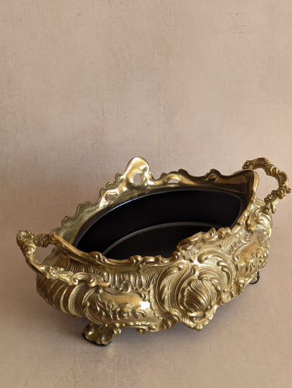 Gilt French Revival Rococo Jardiniere Planter