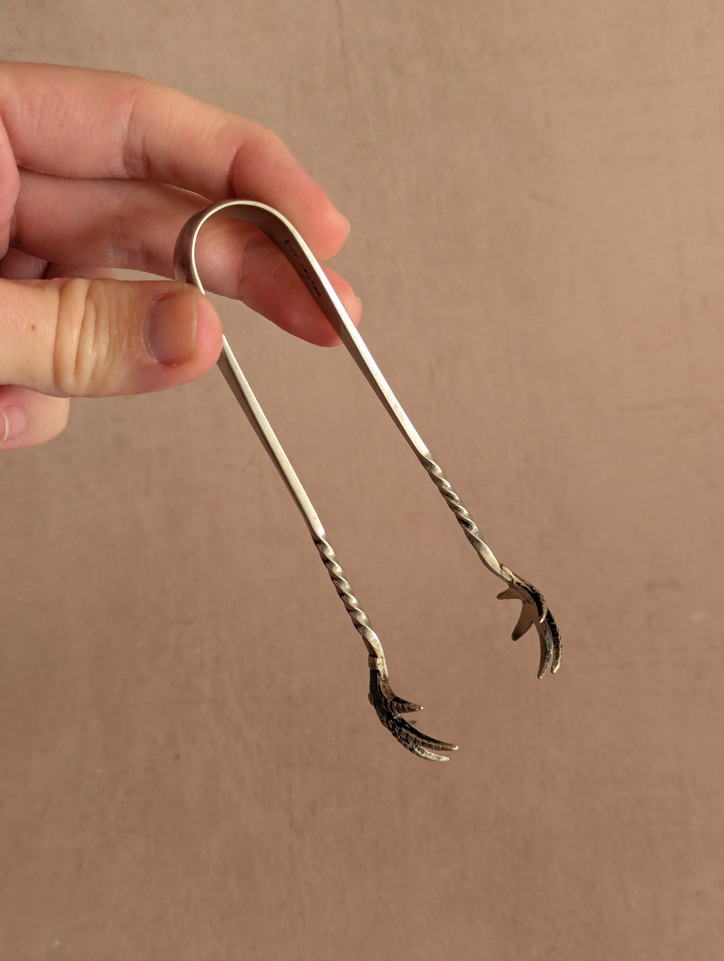 Silver Plated EPNS Bird Claw Sugar Tongs