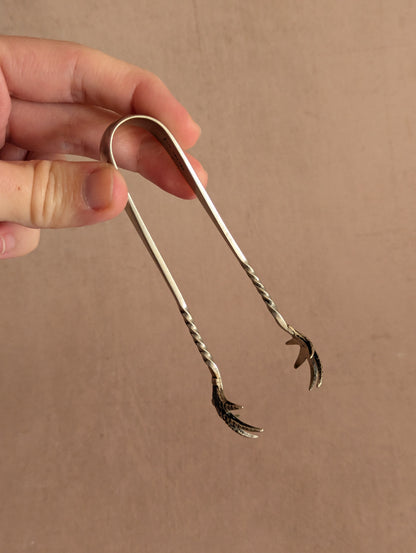 Silver Plated EPNS Bird Claw Sugar Tongs