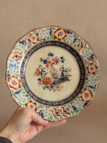 Wedgwood Pearlware Floral Round Decorative Plates, Set of Two