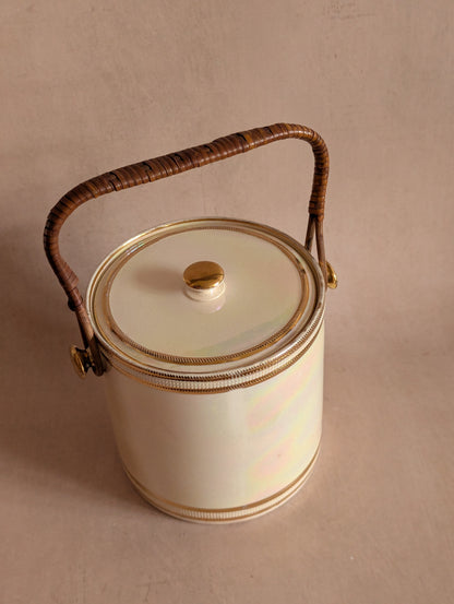 Devon Ware Fieldings Ceramic Lustre Biscuit Barrel
