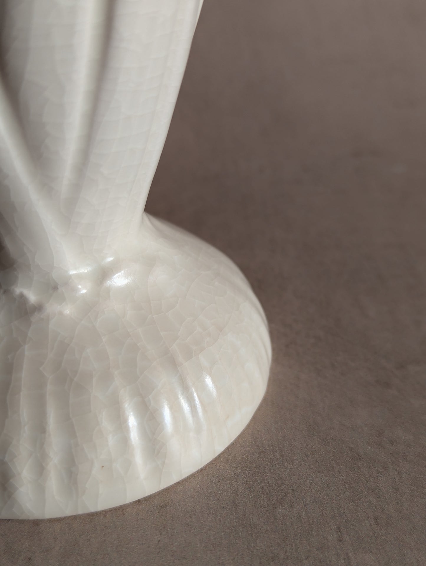 White Sylvac Tall Hyacinth Vase