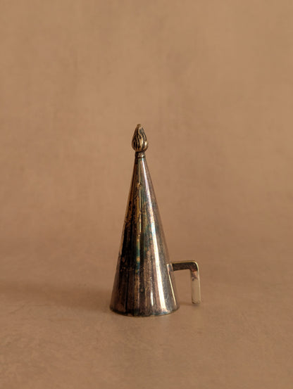 Antique Silver Tone Candle Snuffer No. 9