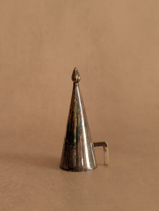 Antique Silver Tone Candle Snuffer No. 9