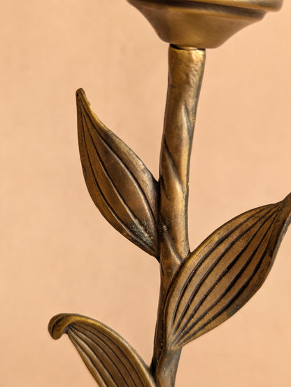 Frosted Flower Tealight Holders, Set of Three