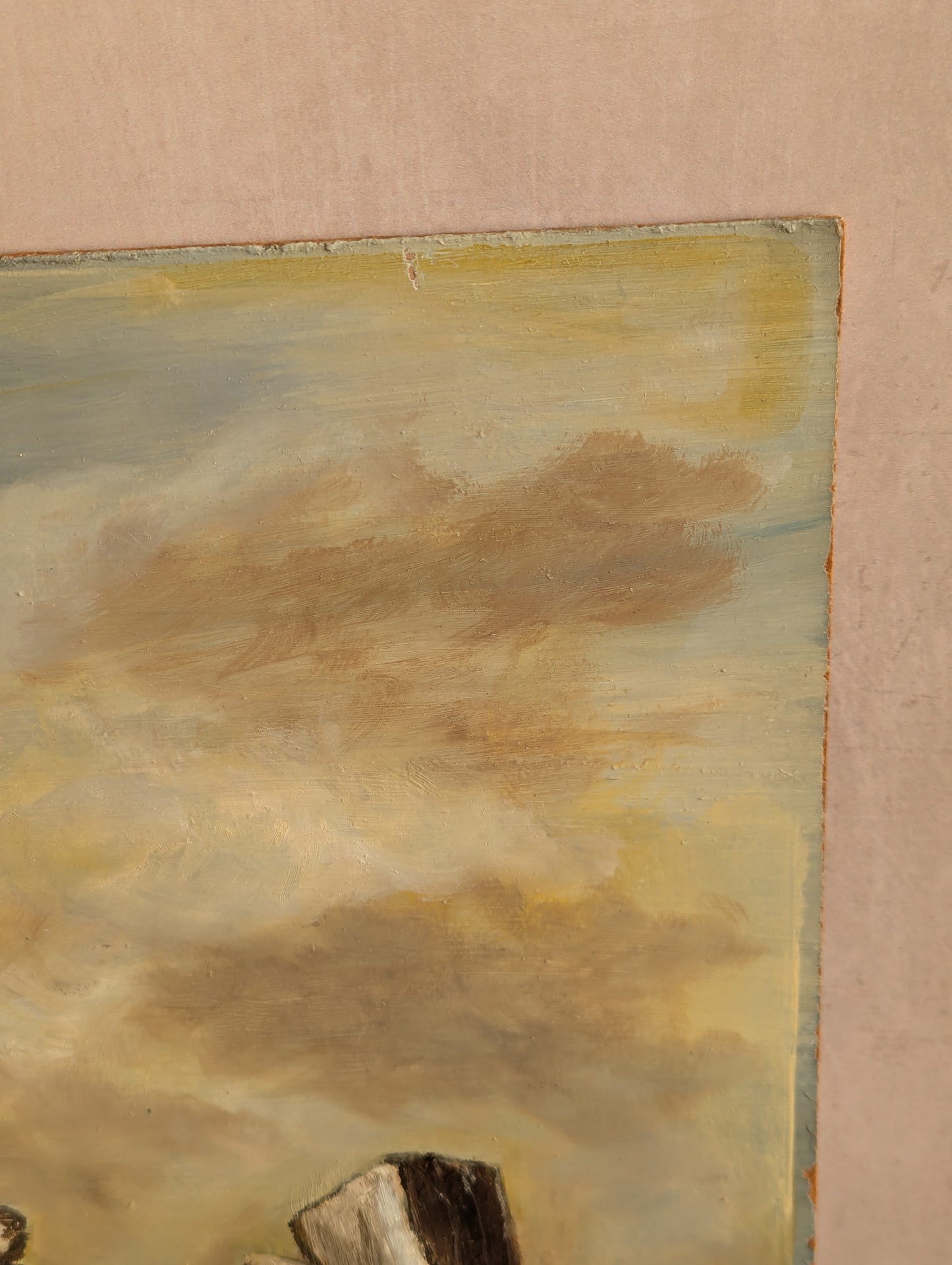 Stormy Stonehenge Oil on Board Expressionist Painting