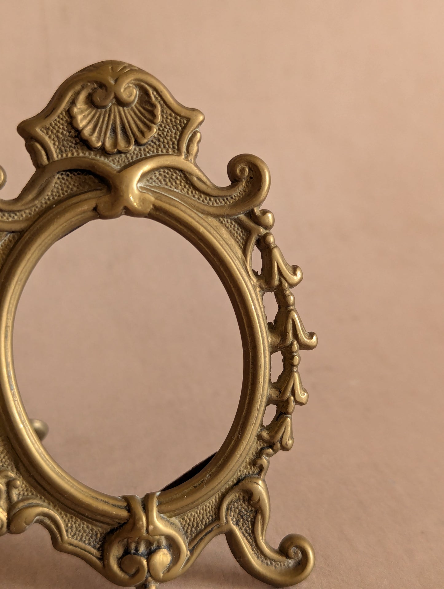 Solid Brass Double Oval Picture Frame