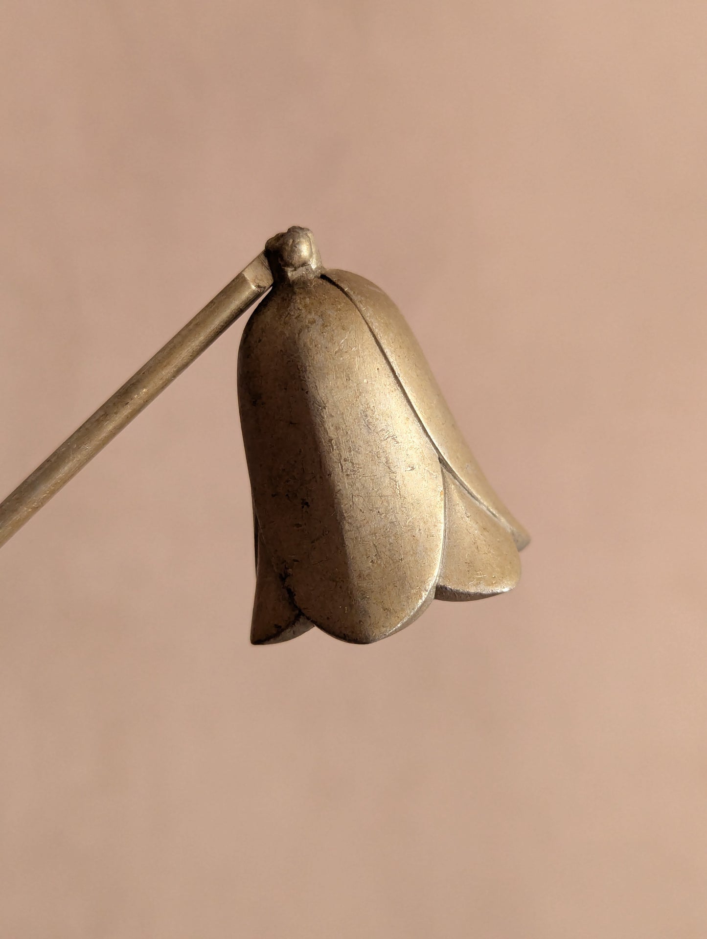 Silver Toned Tulip Candle Snuffer
