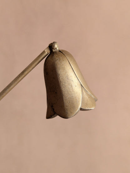 Silver Toned Tulip Candle Snuffer