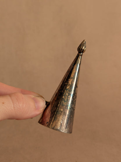 Antique Silver Tone Candle Snuffer No. 9