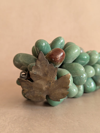 Mid-Century Aventurine Green Stone Grape Bundle