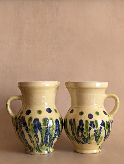 Handmade Earthenware Drizzle Jugs, Set of Two