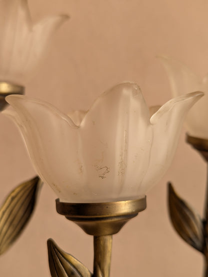 Frosted Flower Tealight Holders, Set of Three