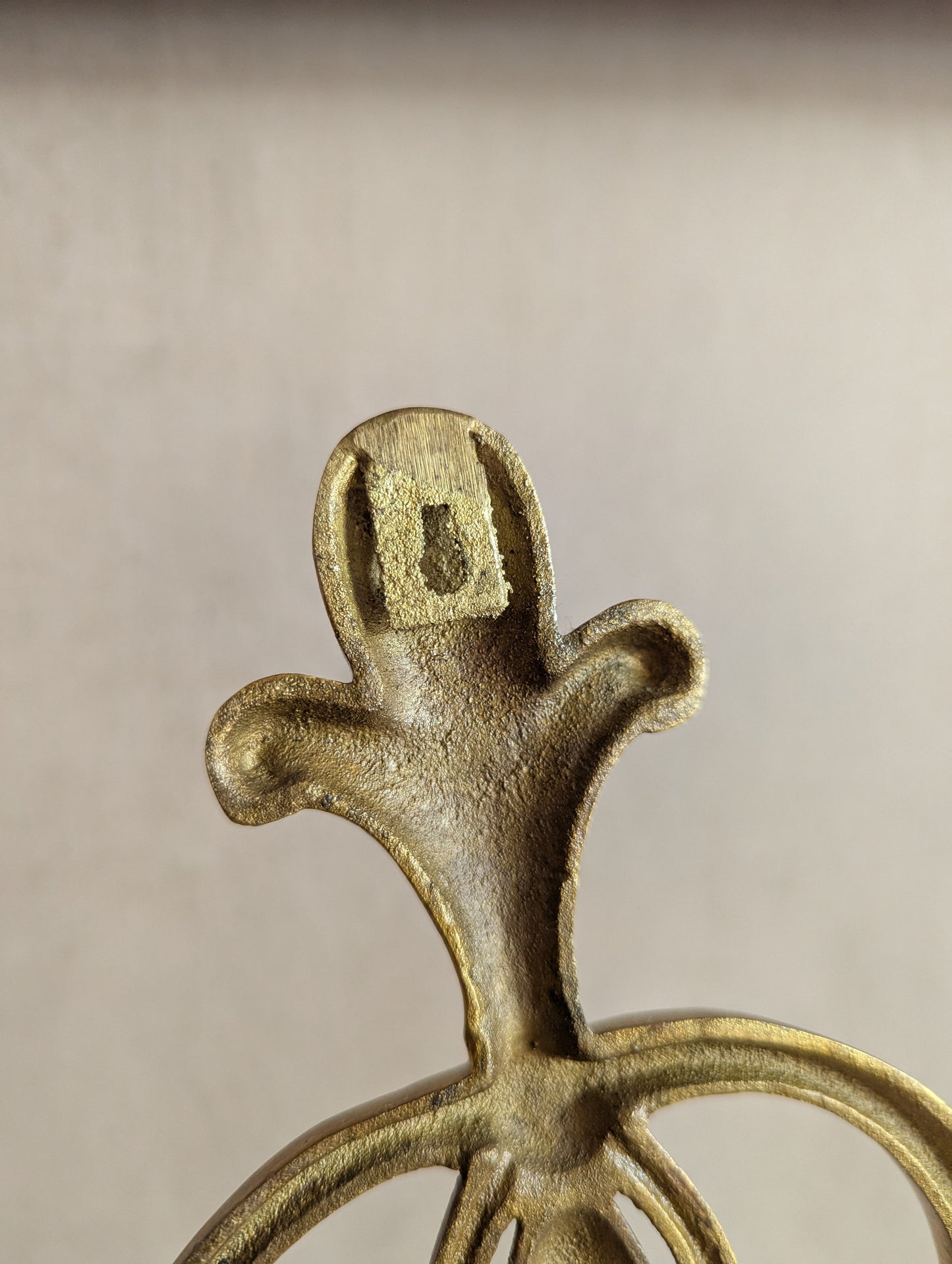 Single Solid Brass Ornate Candle Sconce