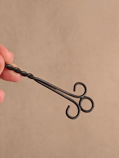 Lightweight Black Wire Tendril Candle Snuffer