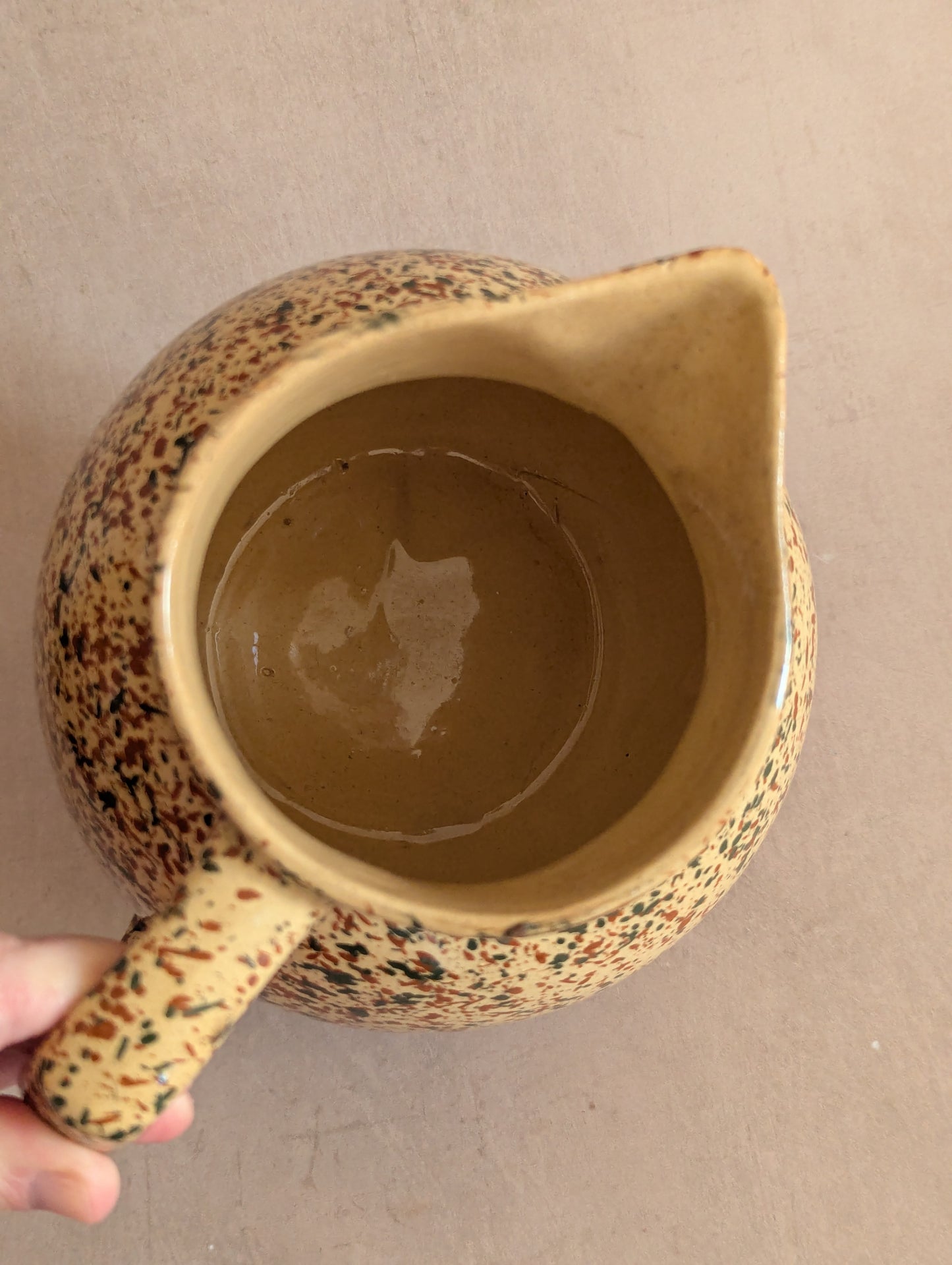 Speckled Antique Earthenware Stanfyre Jug