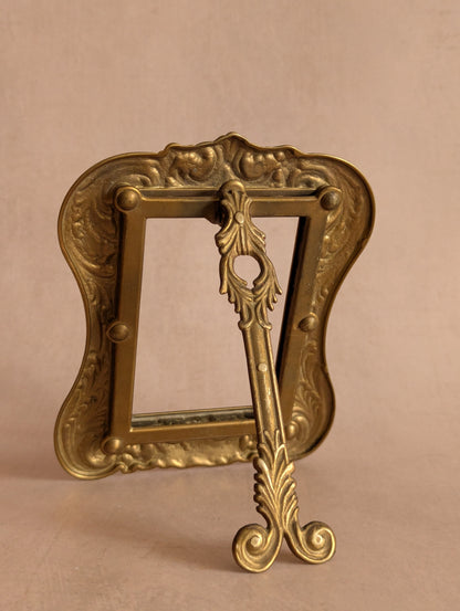 Solid Brass Chunky Scrollwork Picture Frame