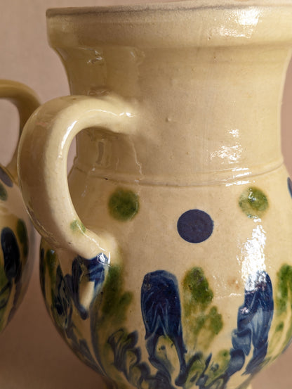 Handmade Earthenware Drizzle Jugs, Set of Two