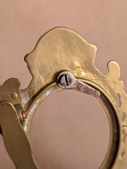 Solid Brass Double Oval Picture Frame