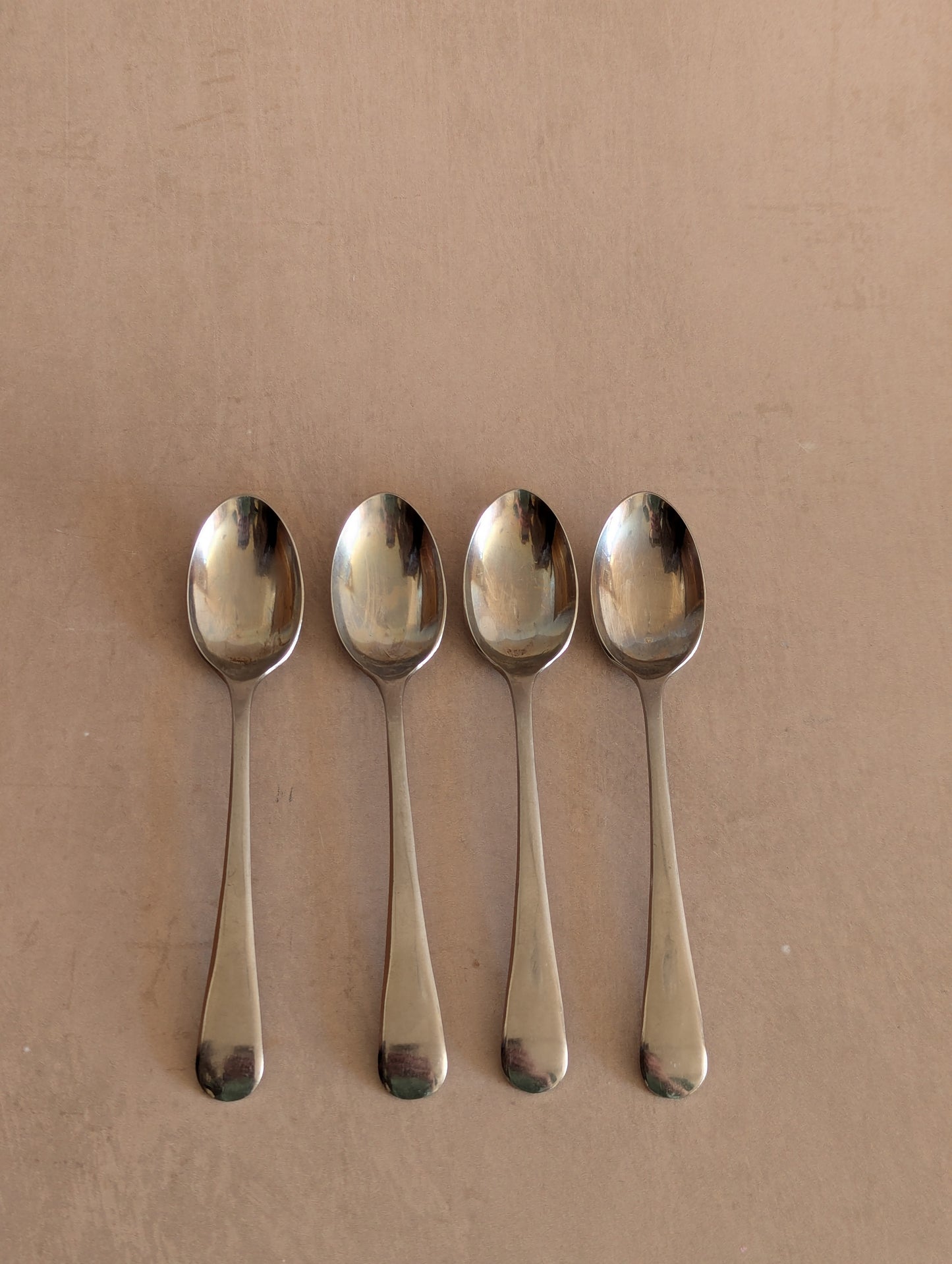 Firth Staybrite Pre-War Stainless Steel Spoons, Set of Four