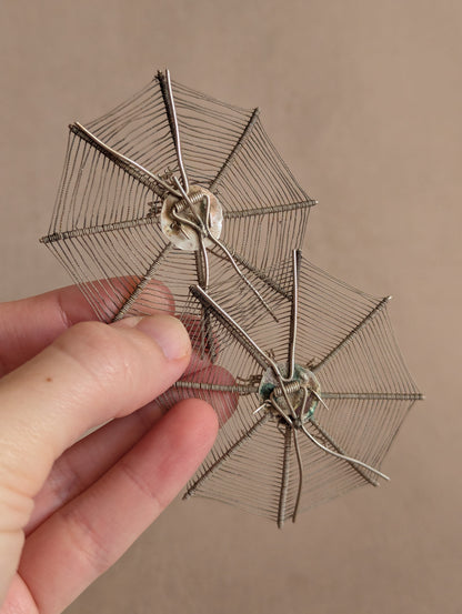 Victorian Spiderweb Place Card Menu Holders, Set of Four