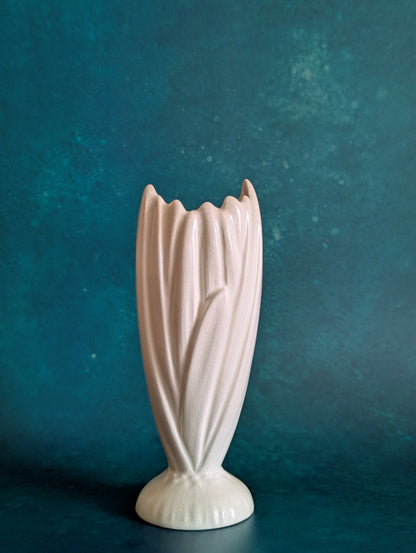White Sylvac Tall Hyacinth Vase