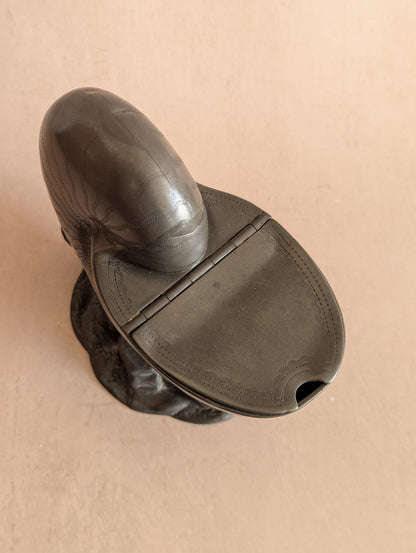 Pewter Nautilus Shell Spoon Warmer or Vase