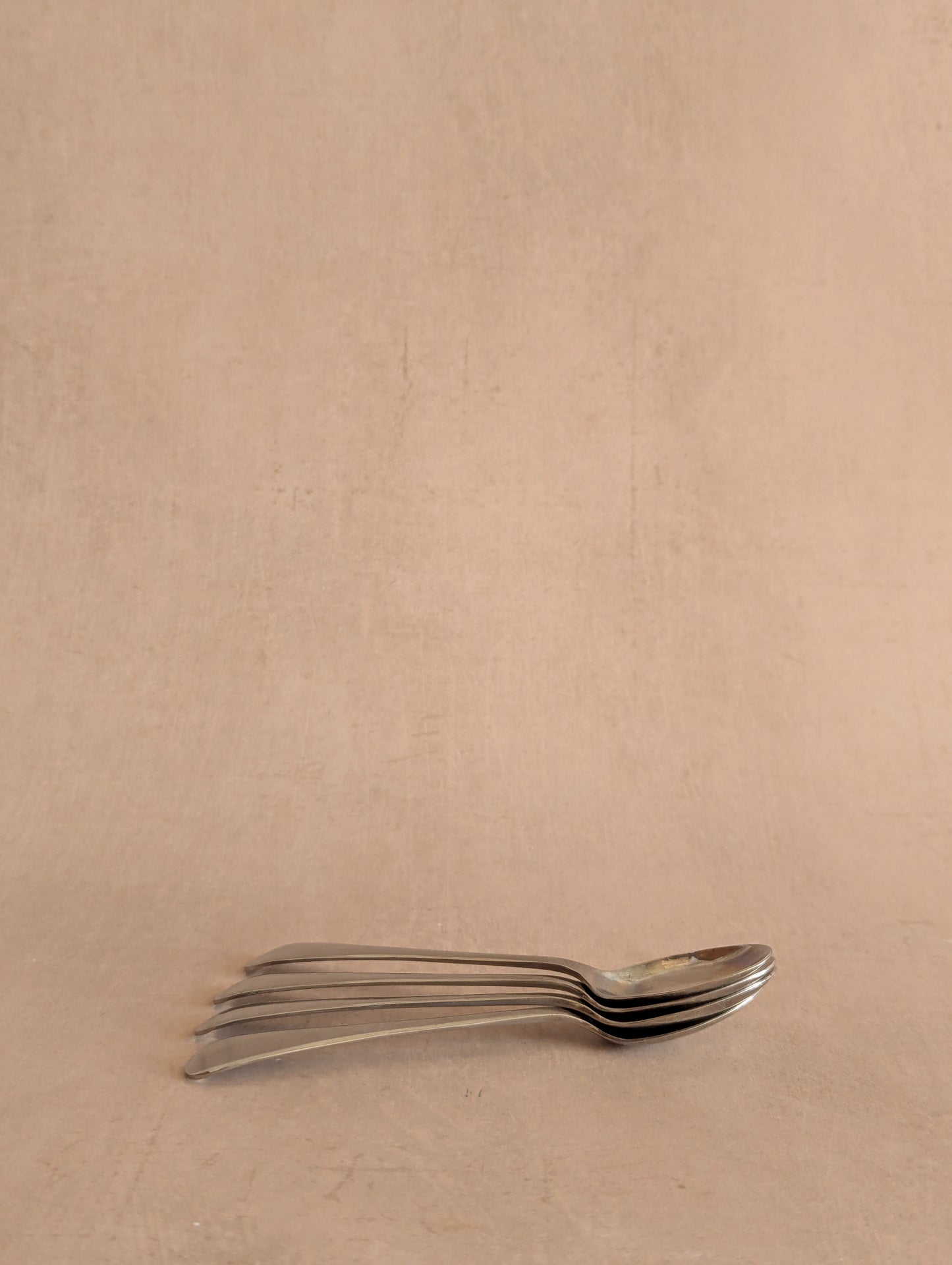 Firth Staybrite Pre-War Stainless Steel Spoons, Set of Four