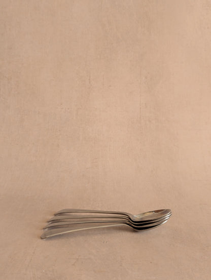 Firth Staybrite Pre-War Stainless Steel Spoons, Set of Four