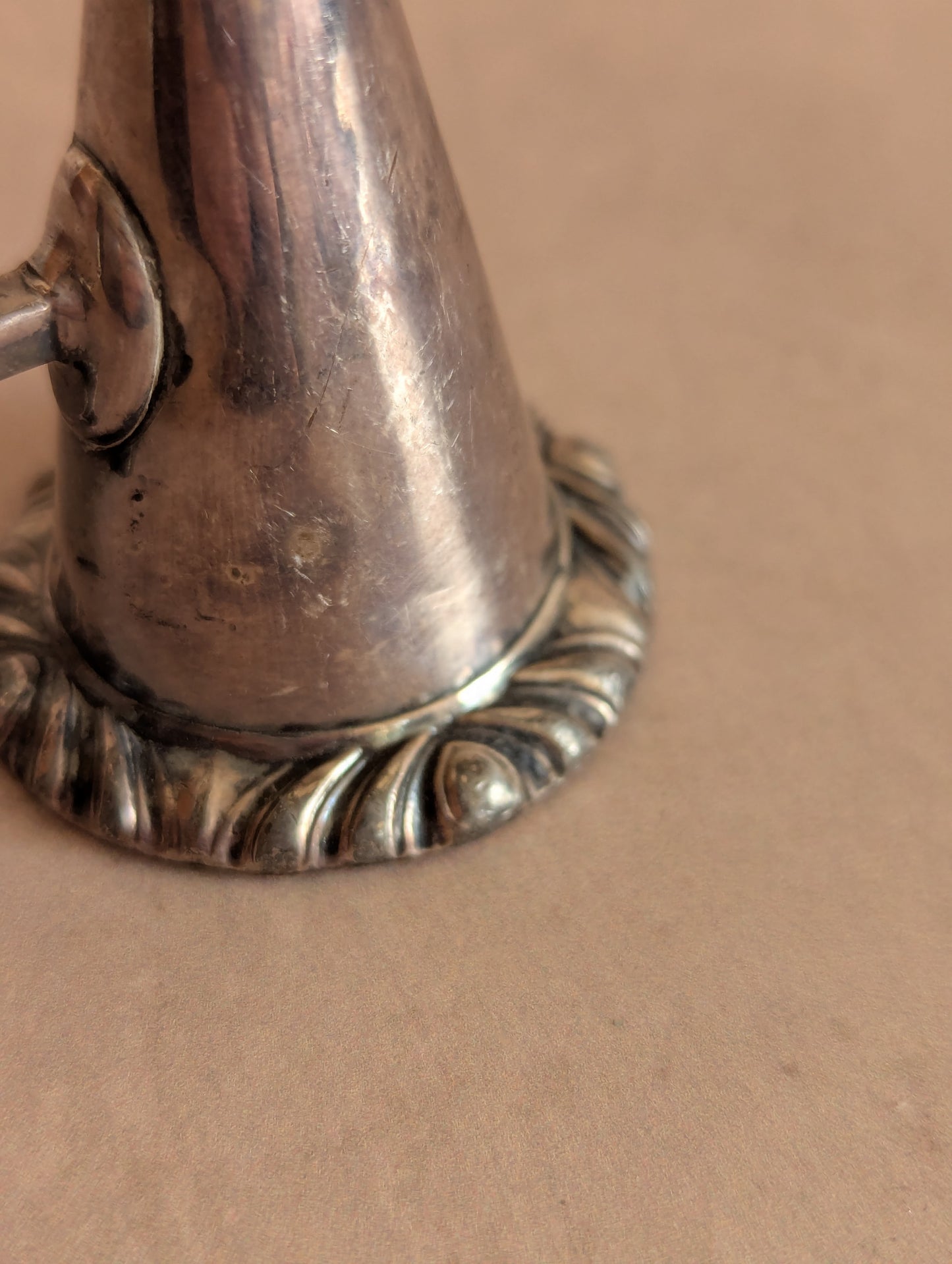 Antique Silver Tone Candle Snuffer No. 4