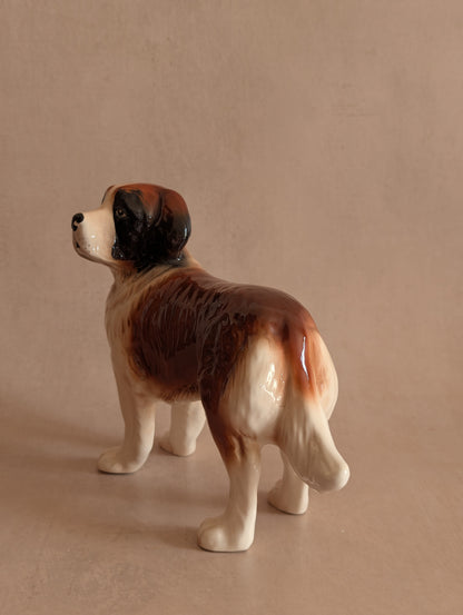 Ceramic Saint Bernard Melba Ware Dog Figurine