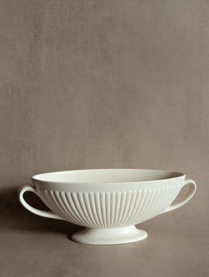 Large White Wedgwood Moonstone Mantel Vase