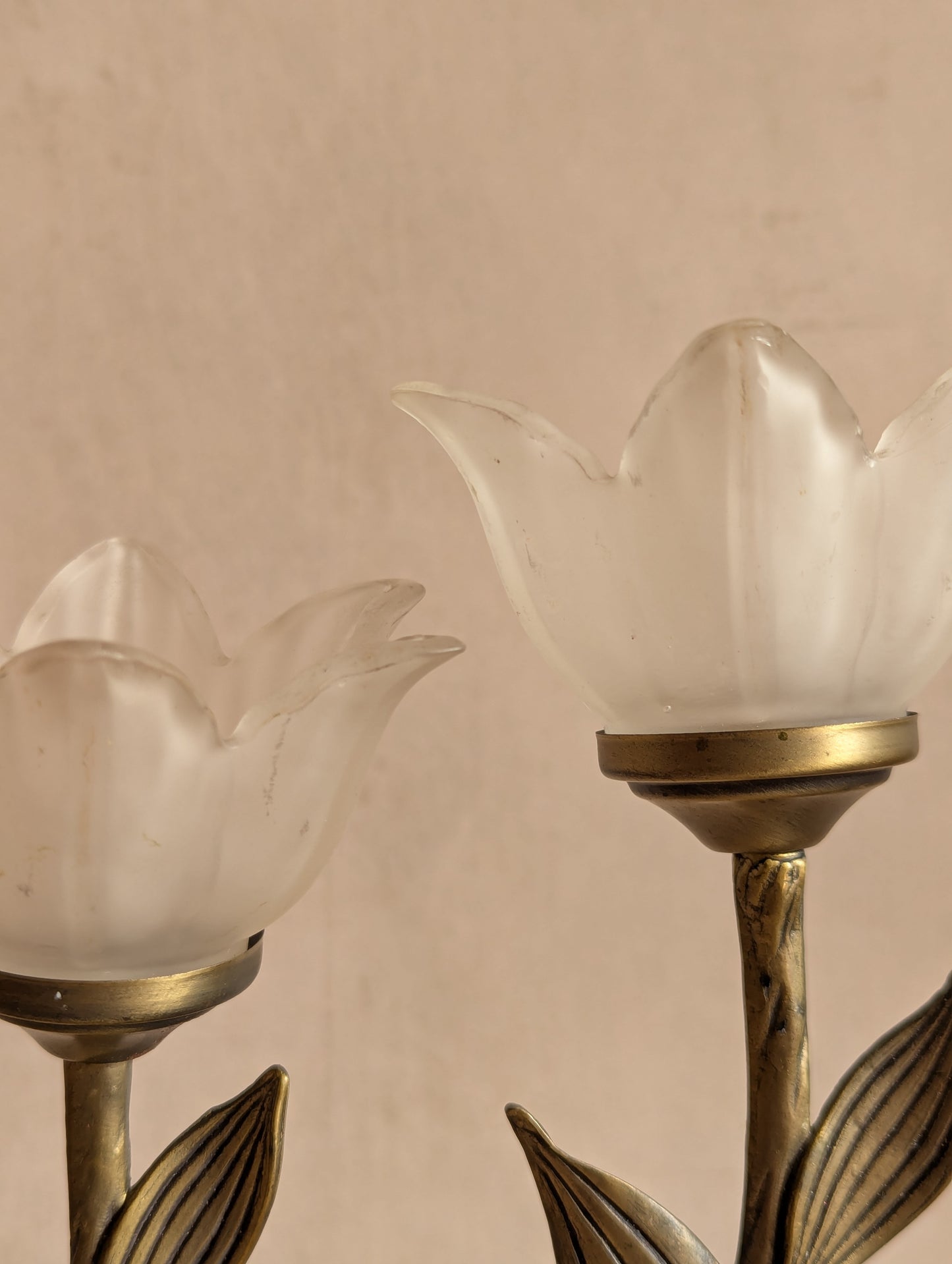 Frosted Flower Tealight Holders, Set of Three