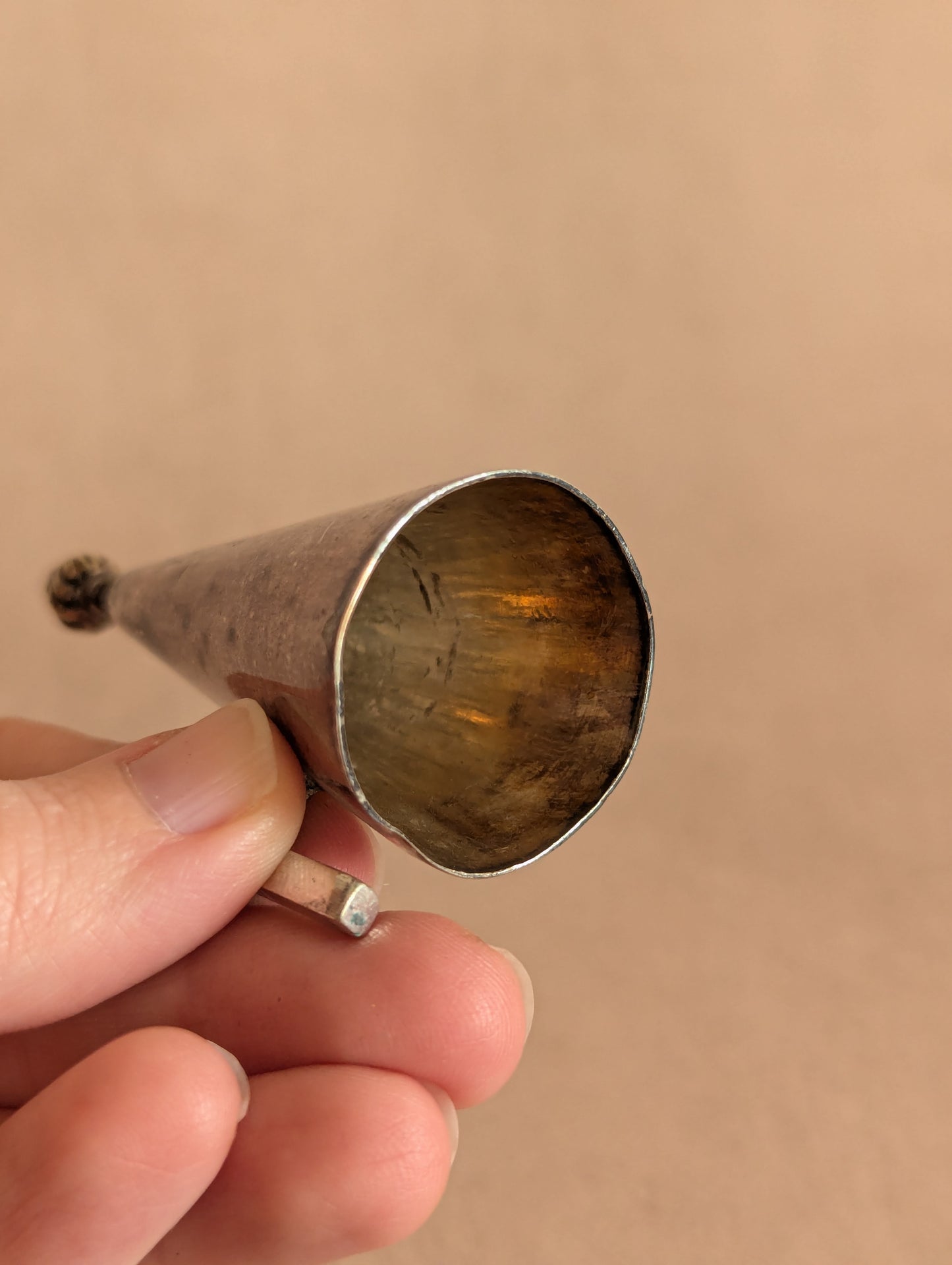 Antique Silver Tone Candle Snuffer No. 6